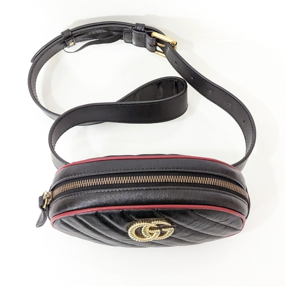 ✨️💎Authentic Gucci GG Marmont Torchon Leather Belt Bag - Picture 11 of 13